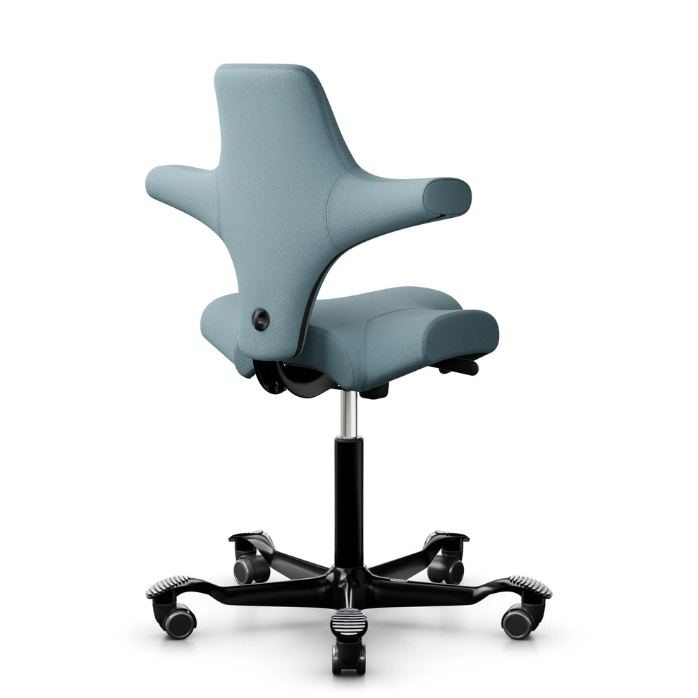 HÅG Capisco 8106 - SC67098 Glacier Bleu / Noir / 200 mm / Roulettes pour sol dur
