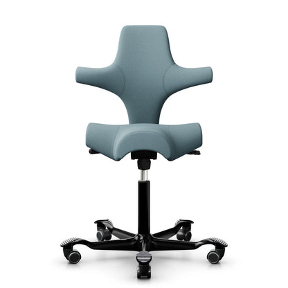 HÅG Capisco 8106 - SC67098 Glacier Bleu / Noir / 200 mm / Roulettes pour sol dur
