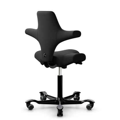 HÅG Capisco 8106 - SC60999 Noir / Noir / 200 mm / Roulettes pour sol dur