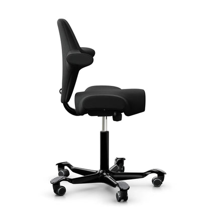 HÅG Capisco 8106 - SC60999 Noir / Noir / 200 mm / Roulettes pour sol dur